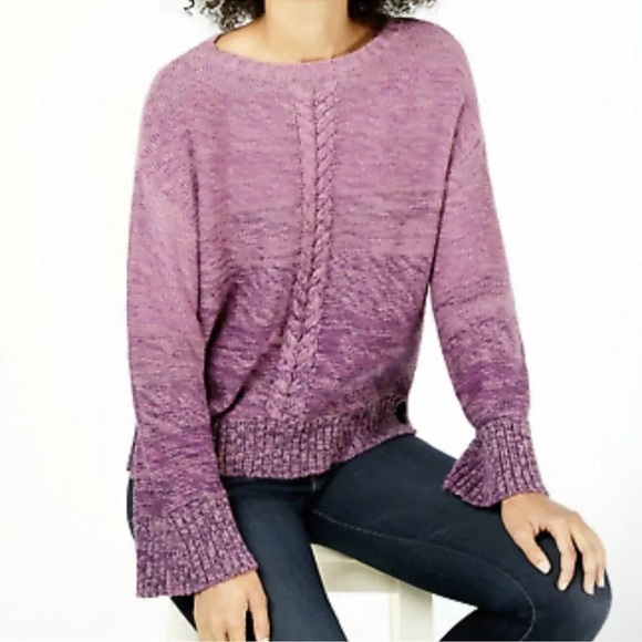 Style & Co Sweater Pullover Size XL Dark Grape combo - Picture 1 of 8